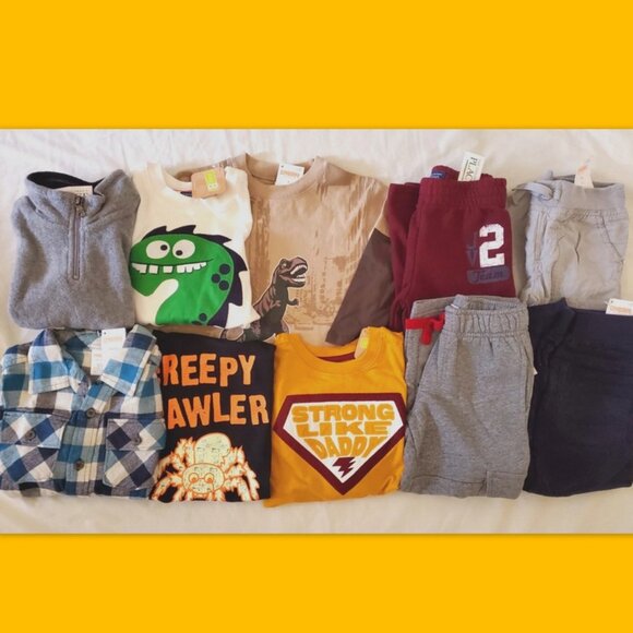 Boys Size 3T NWT Bundle Fall/Winter Lot Clothes Holiday School Gymboree TCP NEW - Picture 1 of 16